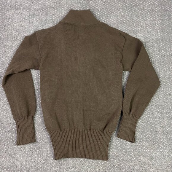 Vintage DSCP Garrison Collection Sweater Men's Large 42-44 Brown Military OD - Picture 2 of 9